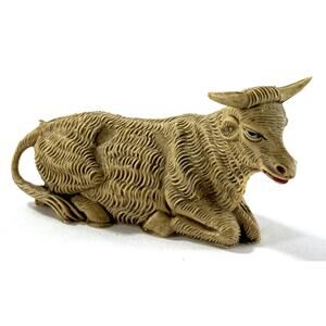 Fontanini Nativity Replacement Bull Cow Figure Laying Down Italy 3”